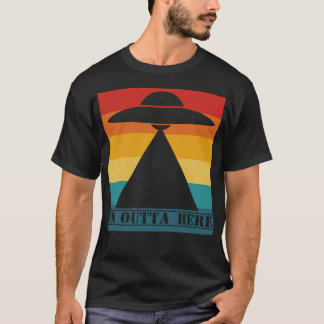 Ich bin nicht hier - Ufo fliegt Saucer T-Shirt
