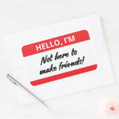 Ich bin nicht hier, um Friends Sticker zu machen (Umschlag)