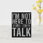 Ich bin nicht hier, um über Gym Workout Bodybuildi Karte (Gelbe Blume)