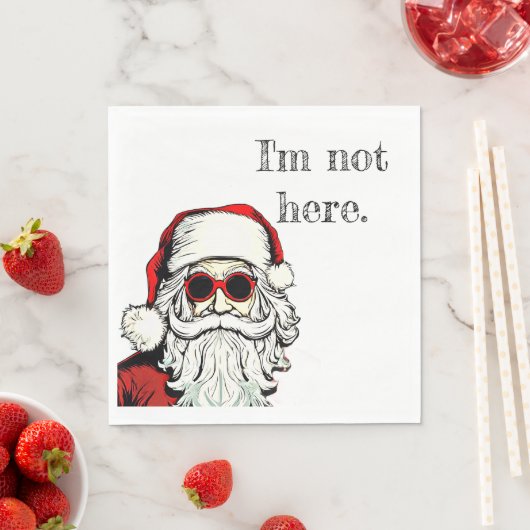 "Ich bin nicht hier", WHIMSIGOTH FERIENserien Serviette (Beispiel)