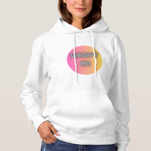 Ich bin nicht hoodie (Vorderseite)