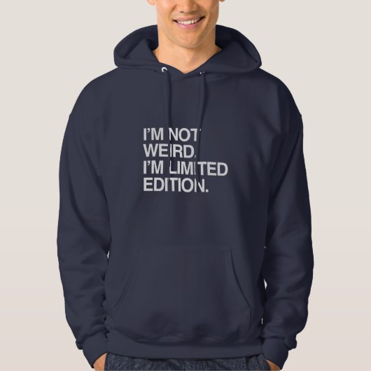 Ich bin NICHT ich bin BEGRENZTE AUSGABE SONDERBAR Hoodie (Vorderseite)