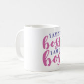 Ich bin nicht ich bin der Chef Bossy Kaffeetasse (Vorderseite Links)