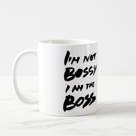 Ich bin nicht, ich bin der Chef - Bürodekor bossy Kaffeetasse (Links)