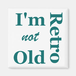 Ich bin nicht ich bin Retro Magnet alt