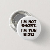 Ich bin nicht ich bin Spaß-Größe kurz Button (Vorne & Hinten)