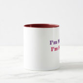 Ich bin nicht, ich bin Spaß-Größe kurz! Tasse (Zentrum)