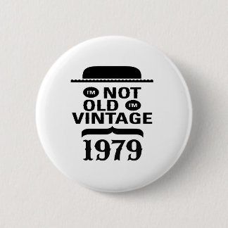 Ich bin nicht, ich bin Vintages 1979 alt Button