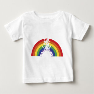 Ich bin nicht, ich mag gerade Regenbogen Baby T-shirt