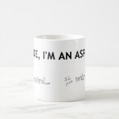 Ich bin nicht, ich werde verdrahtet gerade anders kaffeetasse (Mittel)