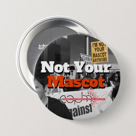 Ich bin nicht Ihr Maskottchen-mehr großer Knopf Button (Vorne & Hinten)