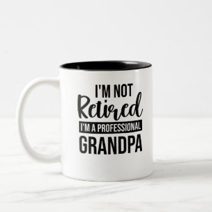 Ich bin nicht im Ruhestand, ich bin ein profession Zweifarbige Tasse