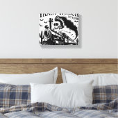 Ich bin nicht immer ein Zugwrack-Halloween Leinwanddruck (Insitu (Schlafzimmer))