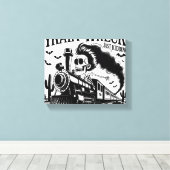 Ich bin nicht immer ein Zugwrack-Halloween Leinwanddruck (Insitu (Holzboden))