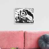 Ich bin nicht immer ein Zugwrack-Halloween Leinwanddruck (Insitu (Wohnzimmer))