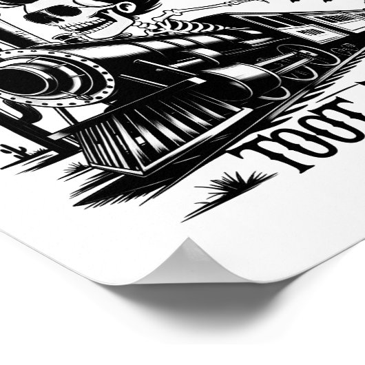 Ich bin nicht immer ein Zugwrack-Halloween Poster (Ecke)