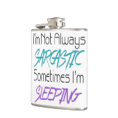 Ich bin nicht immer - lustiges Zitat sarkastisch Flachmann (Links)