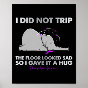 Ich bin nicht in den Boden gereist, sah traurig au Poster