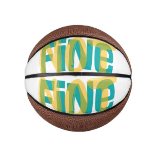 Ich bin (nicht) in Ordnung - Sarkastisches Humor T Mini Basketball