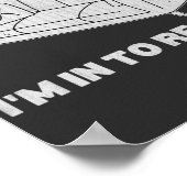 Ich bin nicht interessant, dass ich lustig faul au poster (Ecke)