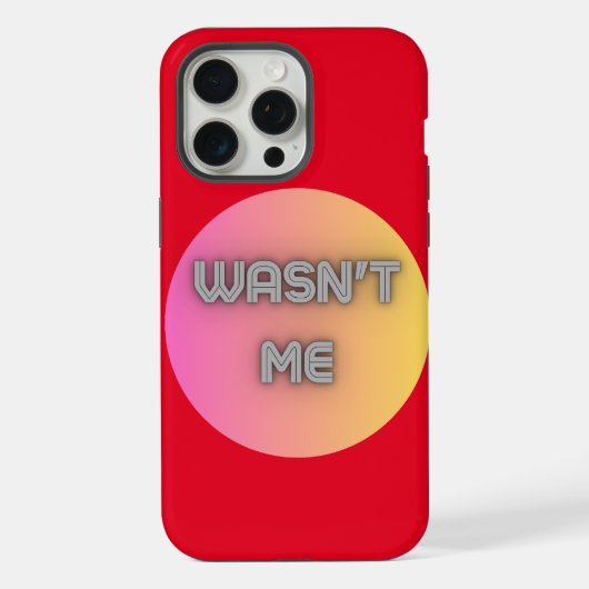 Ich bin nicht iPhone hülle (Rückseite)