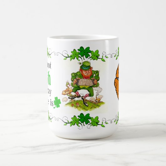 Ich bin nicht irisch, aber mein Kaffee ist - Lepre Kaffeetasse (Mittel)