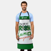 Ich bin nicht irisch, Kiss Me jedenfalls: Funny Ir Schürze (Getragen)