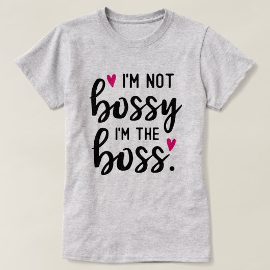 Ich bin nicht JEMAND, ich bin der BOSS T-Shirt (Design vorne)