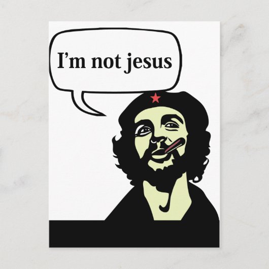 Ich bin nicht jesus - Che guevara Comic Postcard! Postkarte (Vorderseite)