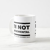 Ich bin nicht Judgemental lustige Tasse (Vorderseite Links)