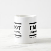 Ich bin nicht Judgemental lustige Tasse (Mittel)