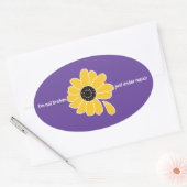 Ich bin nicht kaputt. Unmittelbar vor Reparatur Ovaler Aufkleber (Umschlag)