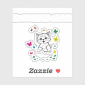 Ich bin nicht kätzchen - Niedlich & spielerisch gr Aufkleber (Blatt)