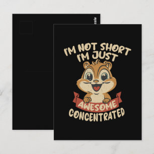 Ich bin nicht klein, ich bin einfach awesome konze postkarte