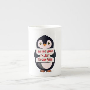 Ich bin nicht klein, ich bin einfach Pinguin-groß Porzellantasse