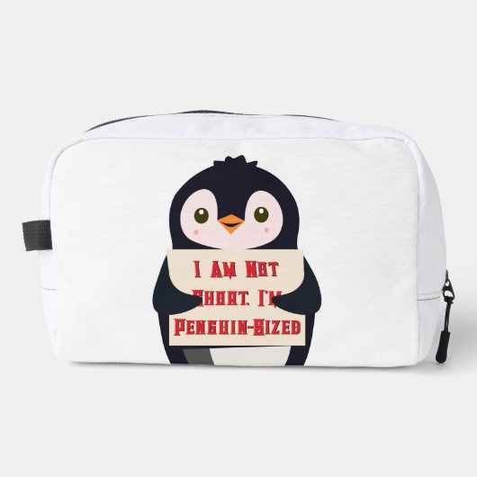 Ich bin nicht klein, ich bin Pinguin-groß Waschbeutel (Vorderseite)