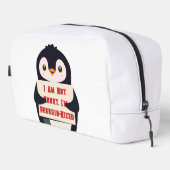 Ich bin nicht klein, ich bin Pinguin-groß Waschbeutel (Rechte Ecke)