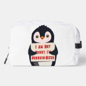 Ich bin nicht klein, ich bin Pinguin-groß Waschbeutel (Rückseite)