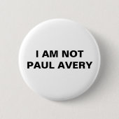 Ich bin nicht Knopf Pauls Avery Button (Vorderseite)
