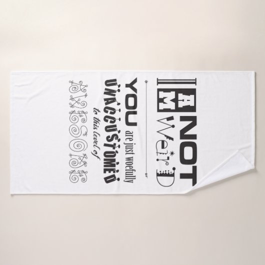 Ich bin nicht komisch! Badehandtuch (Badehandtuch)