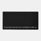 Ich bin nicht komisch Bossy Schreibtischunterlage (Vorderseite)