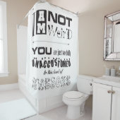 Ich bin nicht komisch! Duschvorhang (Beispiel)