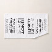 Ich bin nicht komisch! Handtuch (Handtuch)