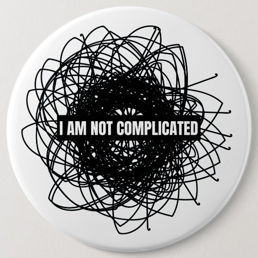 Ich bin nicht kompliziert button (Vorderseite)