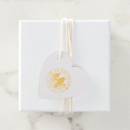 Ich bin nicht kurz, aber du bist einfach groß geschenkanhänger (Mit Box)