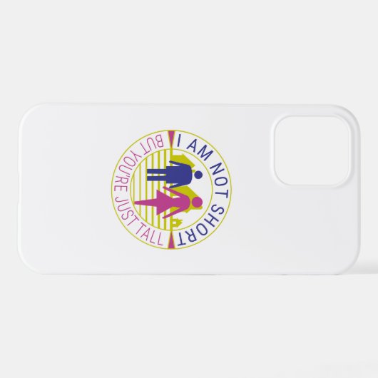 Ich bin nicht kurz, aber du bist einfach groß iPhone hülle (Rückseite (Horizontal))