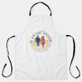 Ich bin nicht kurz, aber du bist einfach groß schürze (Vorderseite)