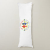 Ich bin nicht kurz, aber du bist einfach groß seitenschläferkissen (Vorderseite Vertikal)