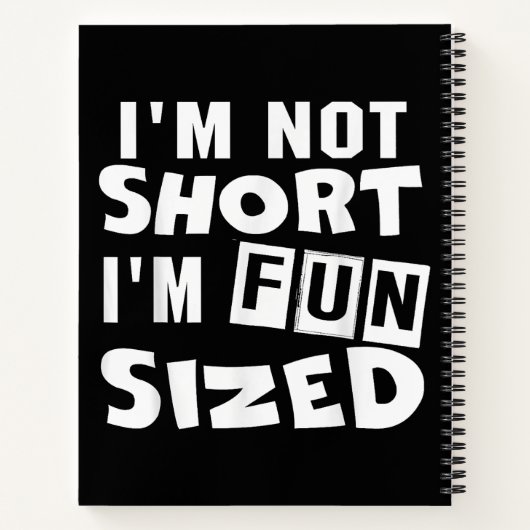 Ich bin nicht kurz, dass es mir Spaß macht, T - Sh Notizblock (Rückseite)