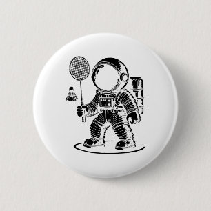 Ich bin nicht Kurz, dass ich ein Badminton Player  Button